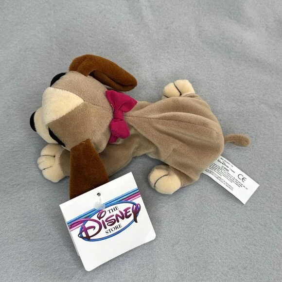 Lady and The Tramp The Disney Store Bean Bag Plush 8" Stuffed Toy Puppy Dog Lady - Picture 6 of 8